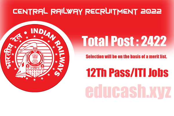 Railway Recruitment Cell Recruitment 2022 | Central Railway Recruitment 2022